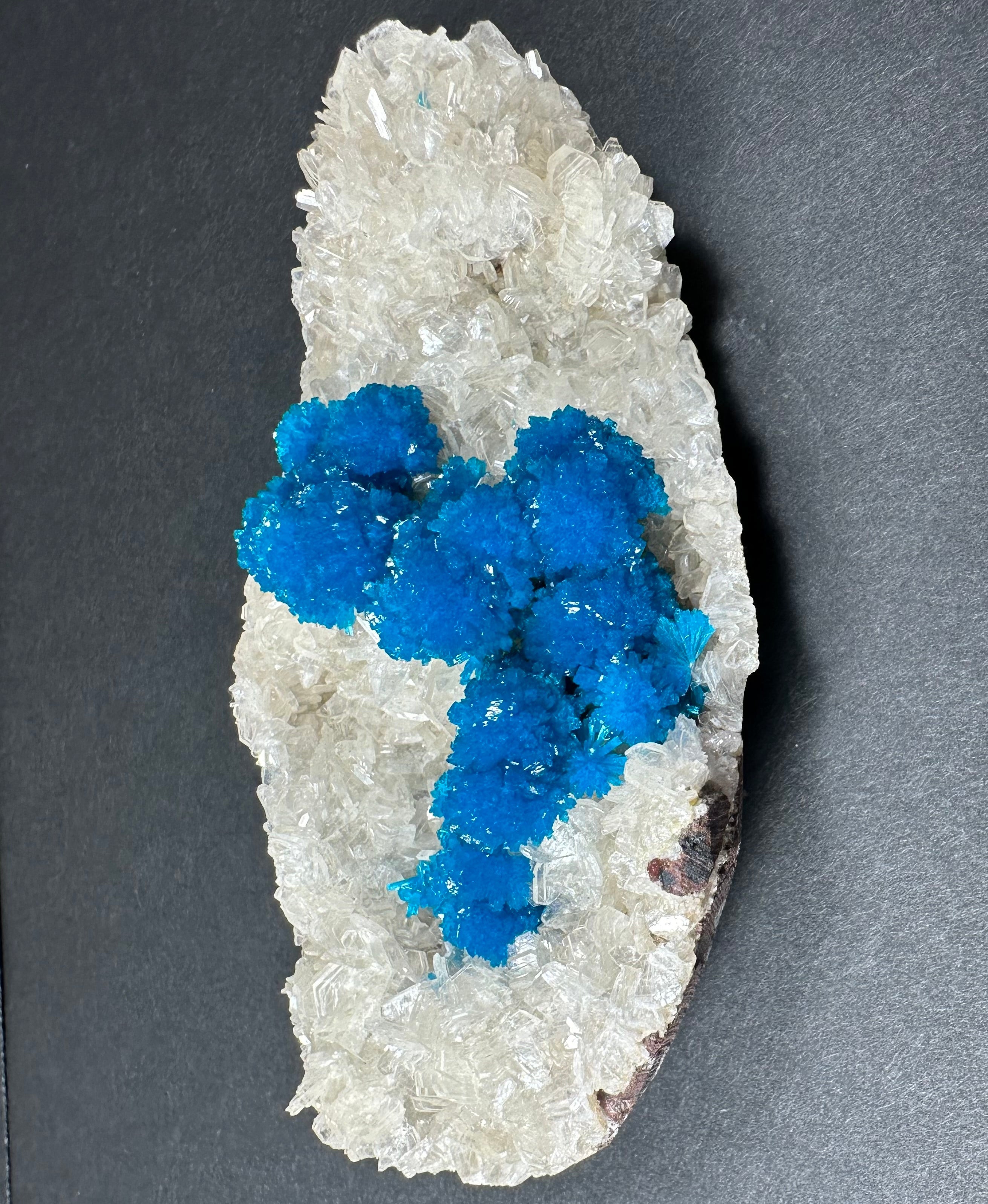 Cavansite with Stilbite on Matrix from Pune, India | Minerals | Wiccan Center