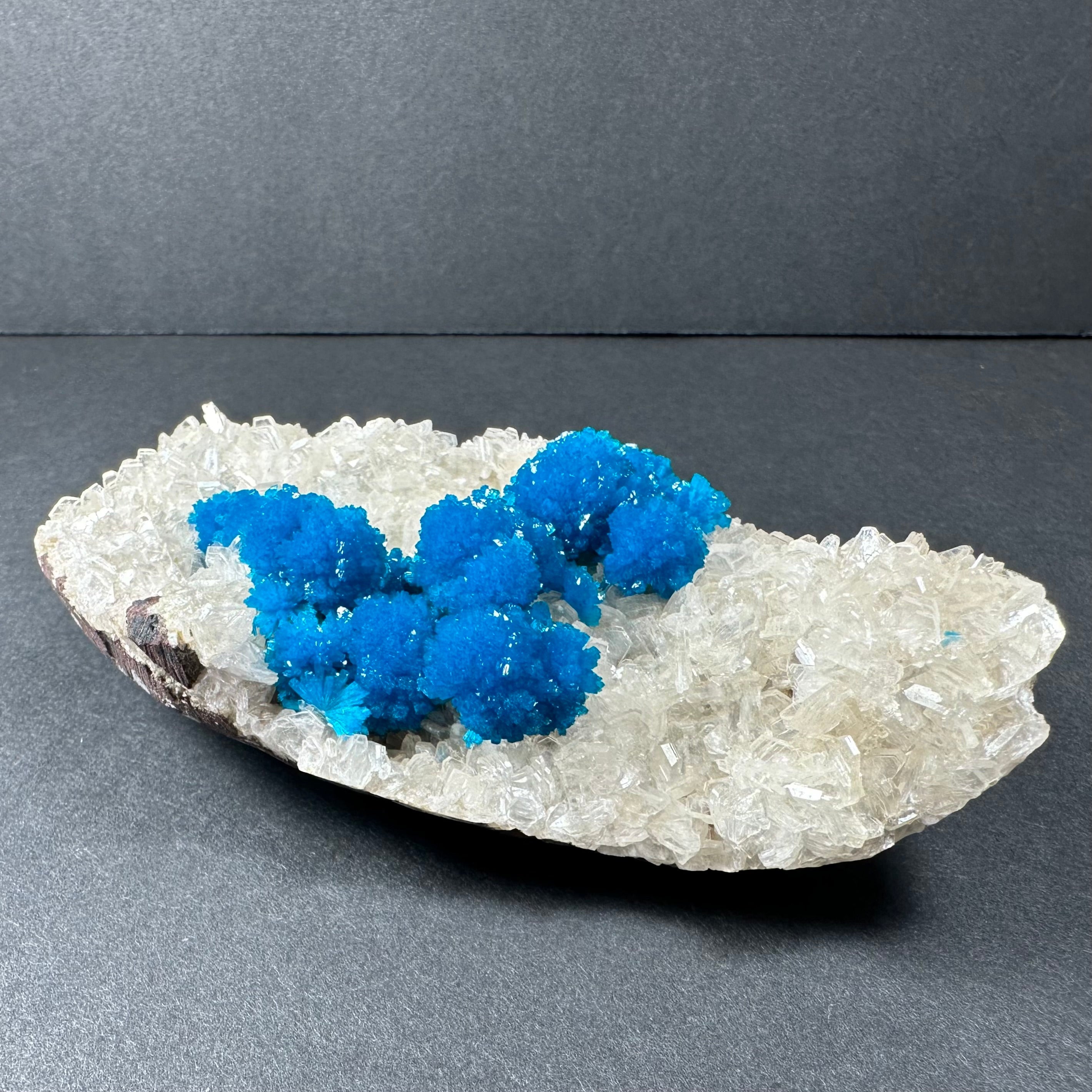 Cavansite with Stilbite on Matrix from Pune, India | Minerals | Wiccan Center