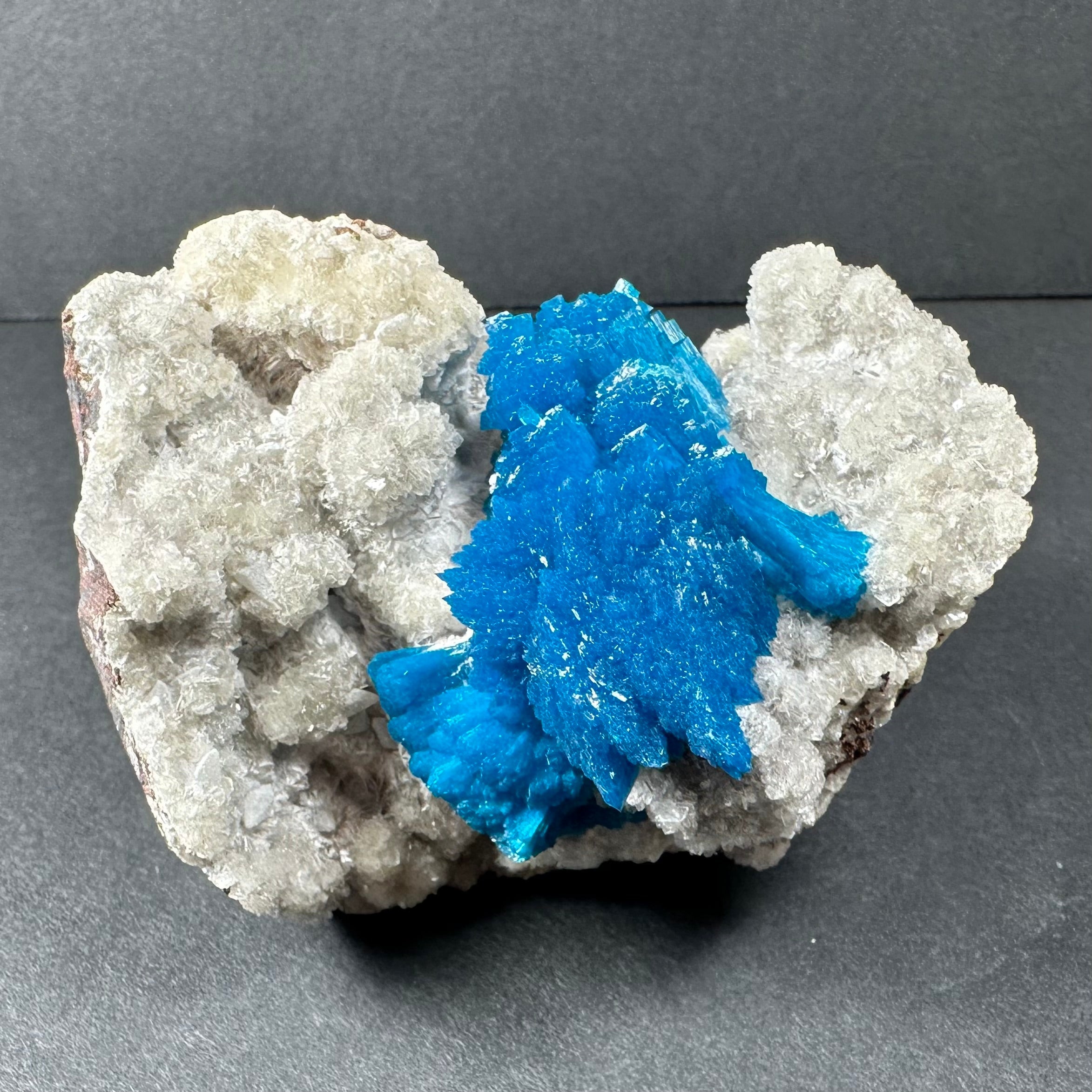Cavansite with Stilbite on Matrix from Maharashtra, Pune, India | Minerals | Wiccan Center