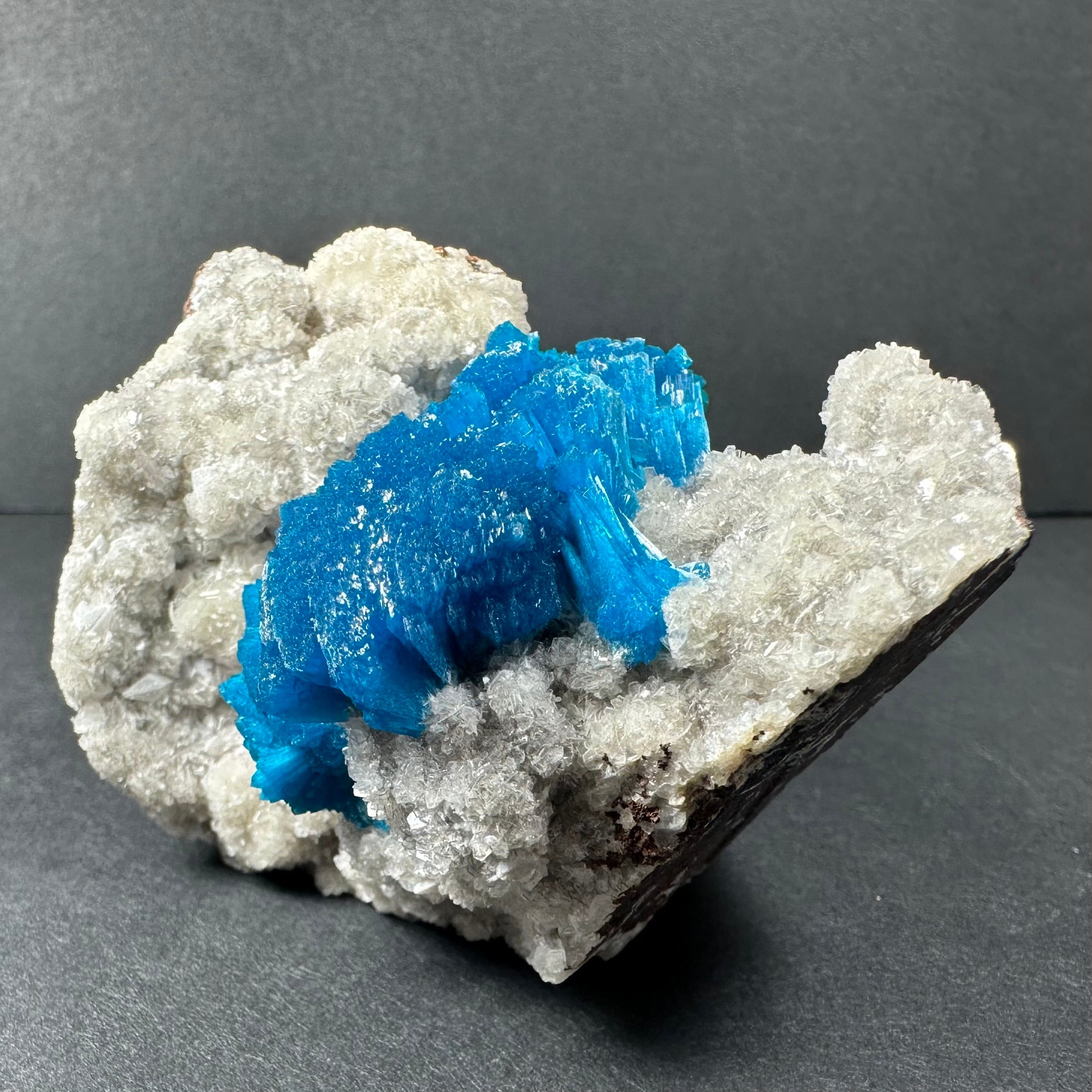 Cavansite with Stilbite on Matrix from Maharashtra, Pune, India | Minerals | Wiccan Center
