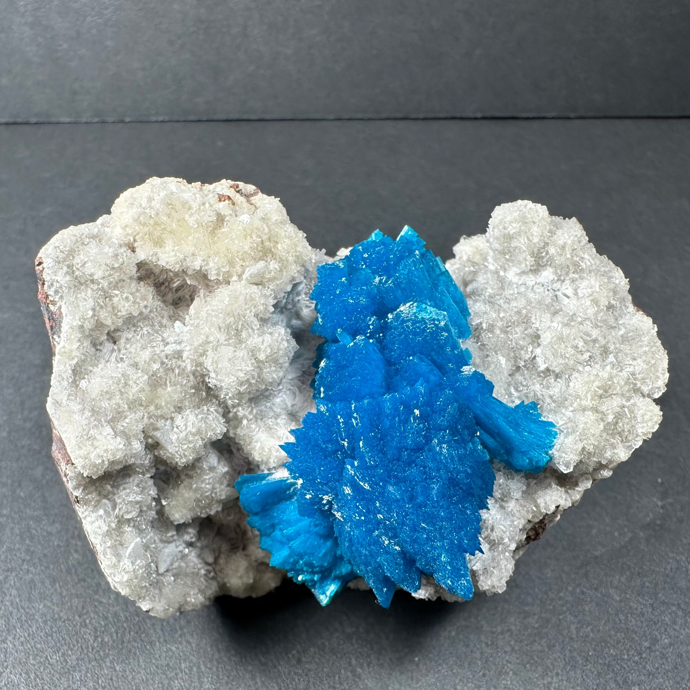 Cavansite with Stilbite on Matrix from Maharashtra, Pune, India | Minerals | Wiccan Center