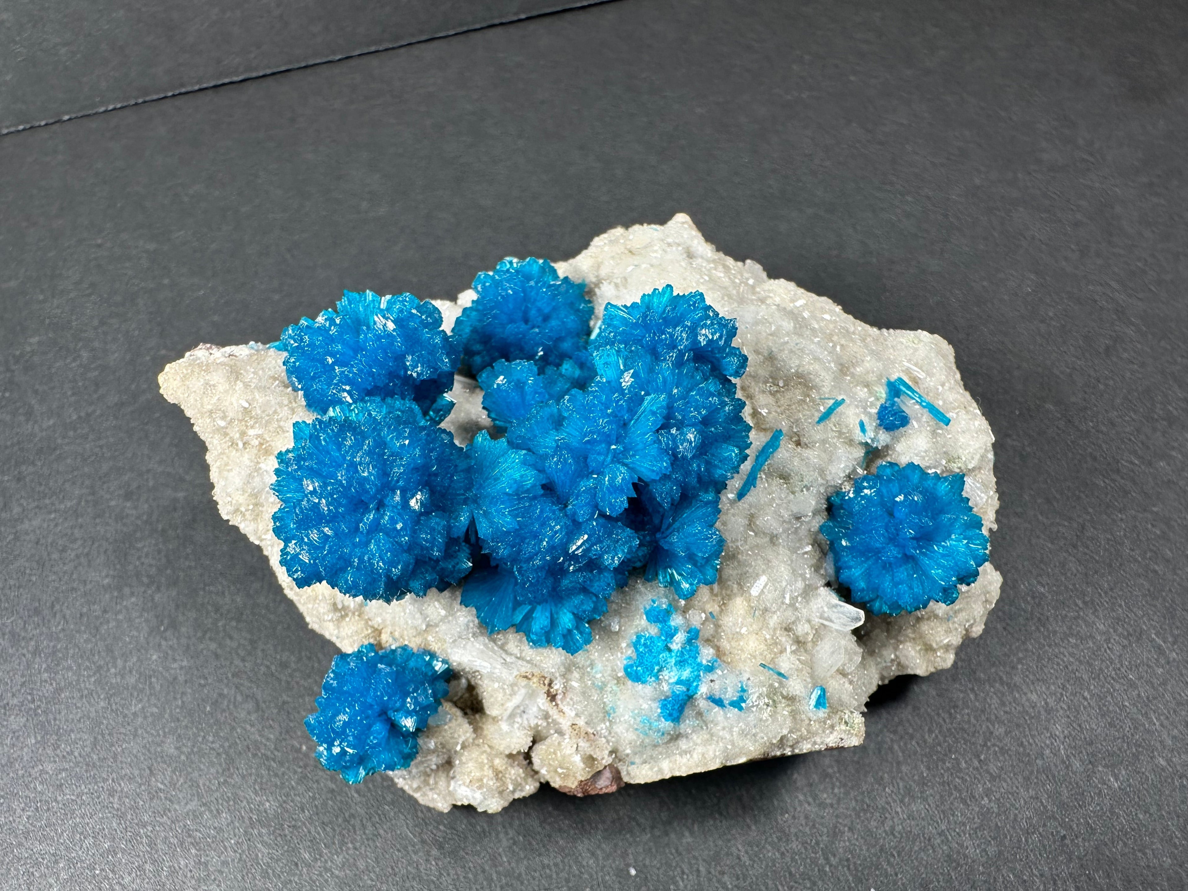 Cavansite with Stilbite on Matrix from Maharashtra, Pune, India | Minerals | Wiccan Center
