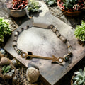 Clear Quartz Bracelet with Arrow Spacer
