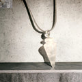 Clear Quartz Healing Necklace on Leather Cord