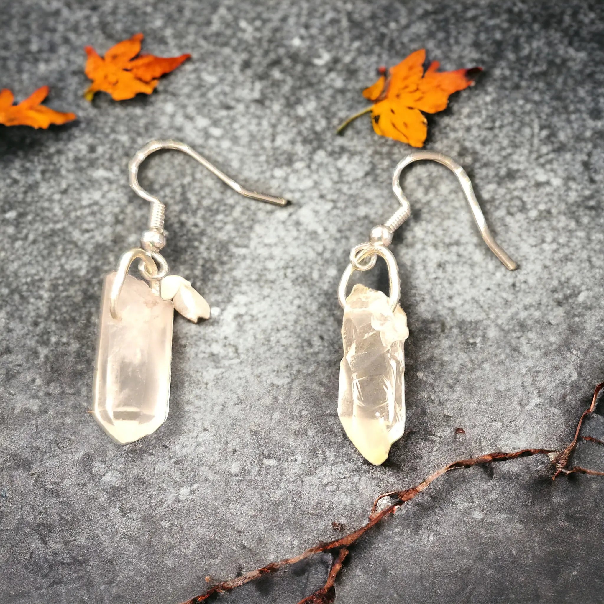 Clear Quartz Healing Earrings | Earrings | Wiccan Center