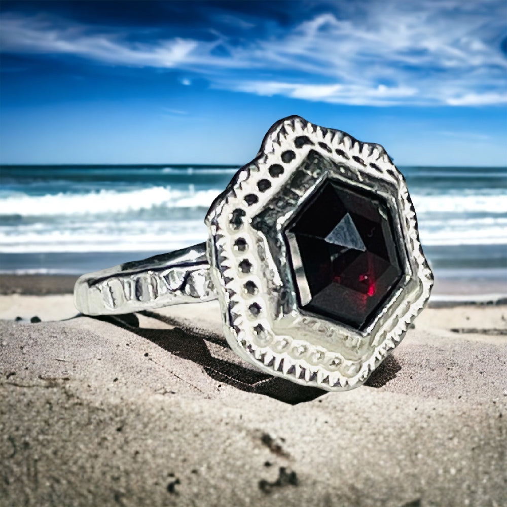 Hex Gemstone Ring | Rings | Wiccan Center