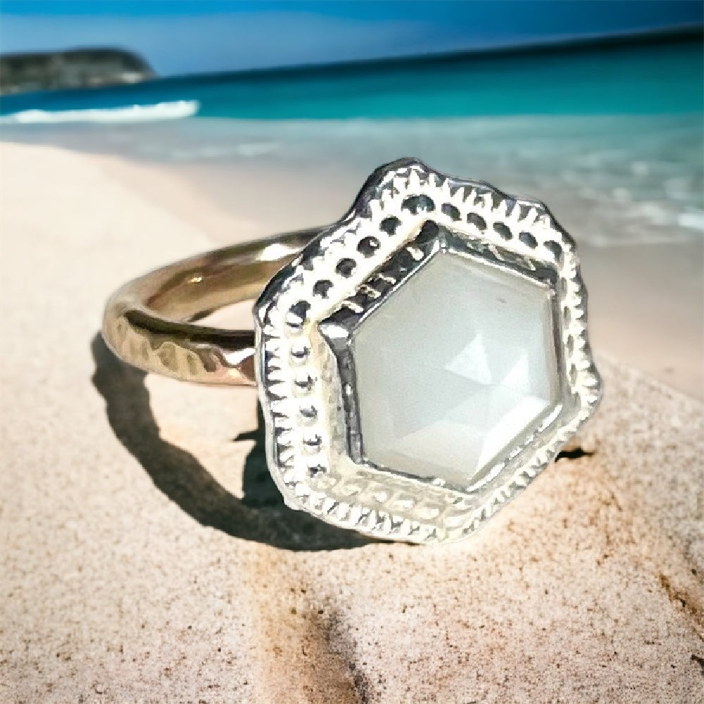 Hex Gemstone Ring | Rings | Wiccan Center