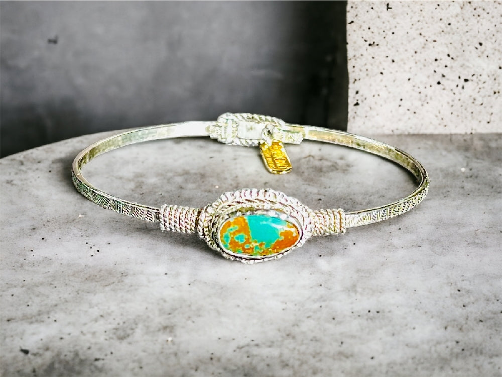 Kingman Turquoise Bracelet | Bracelet | Wiccan Center