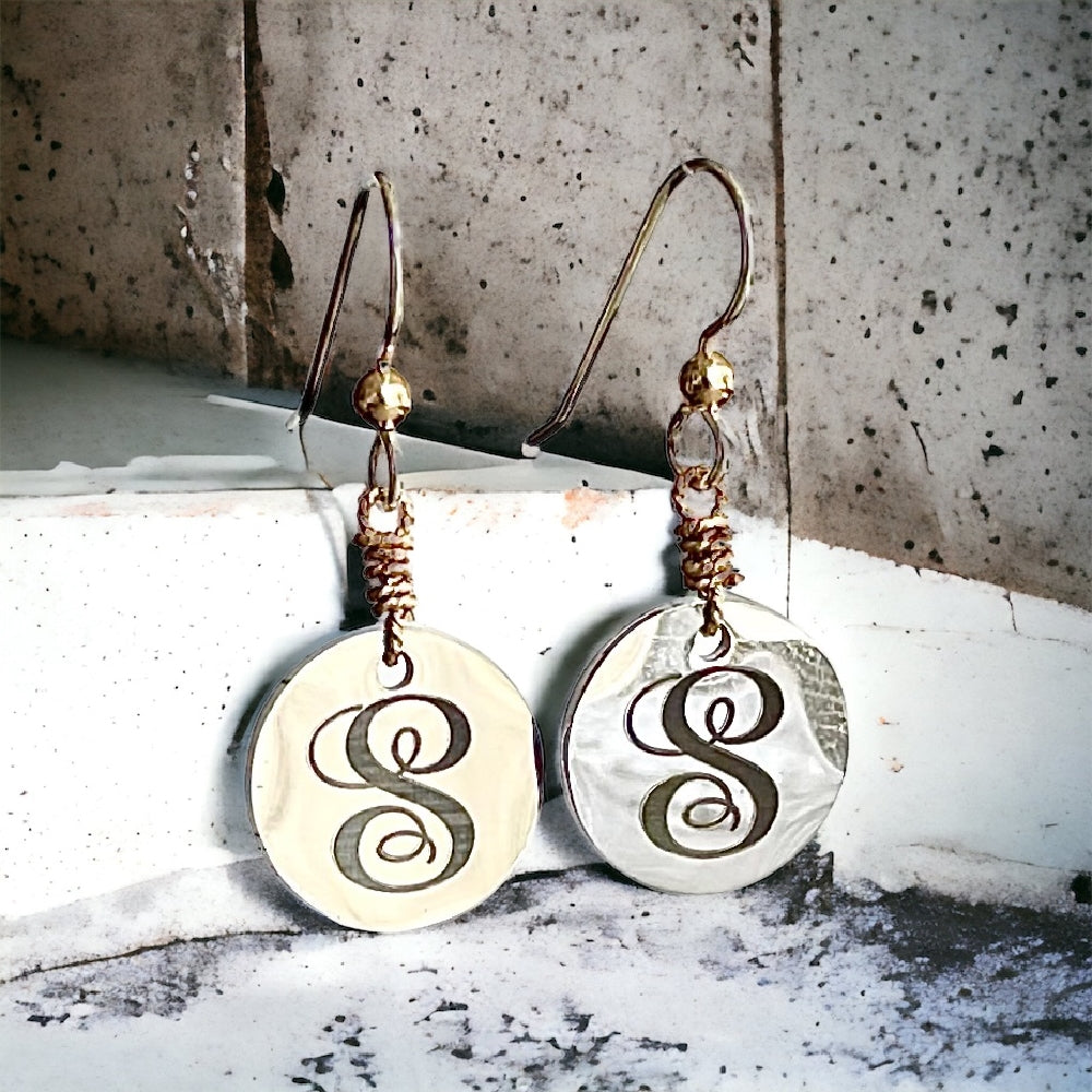 Monogram Earrings | Earrings | Wiccan Center