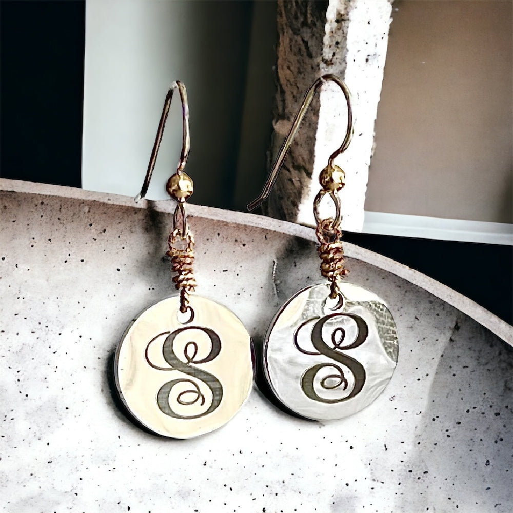 Monogram Earrings | Earrings | Wiccan Center