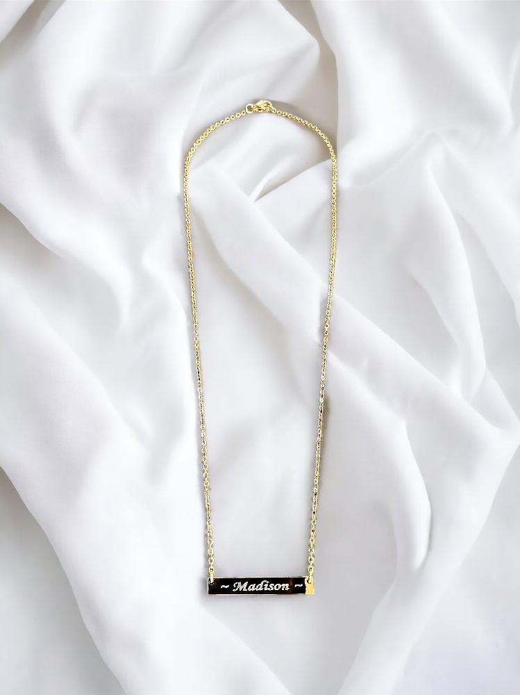 Engraved Bar Necklace | Necklaces | Wiccan Center