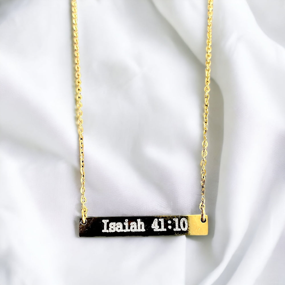 Engraved Bar Necklace | Necklaces | Wiccan Center