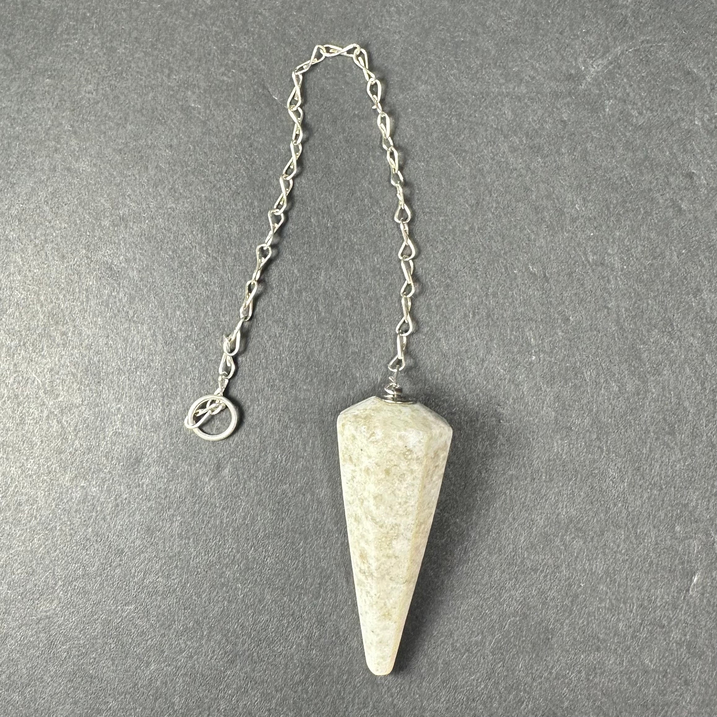 Stone Pendulum with Chain | Lapidary | Wiccan Center