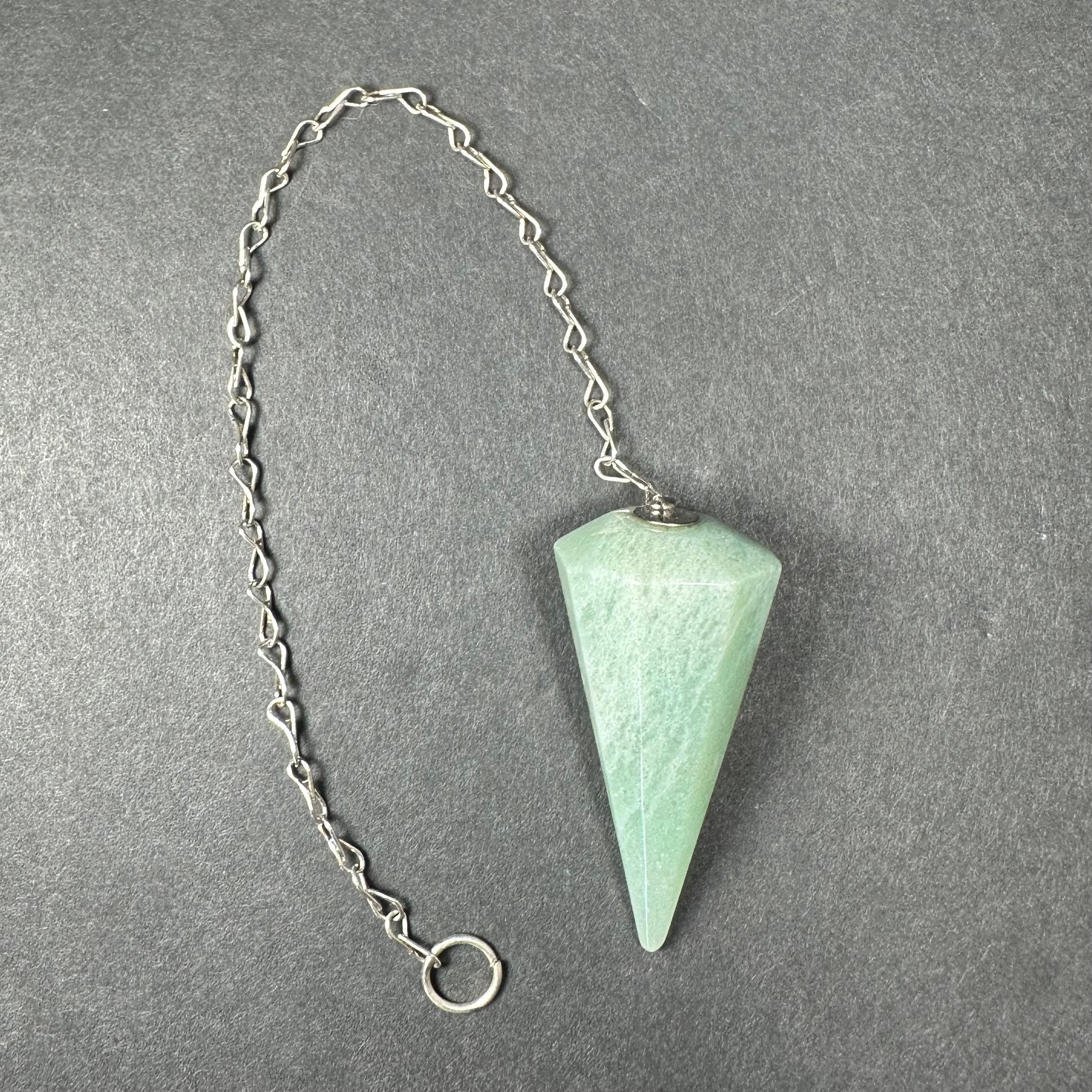 Stone Pendulum with Chain | Lapidary | Wiccan Center
