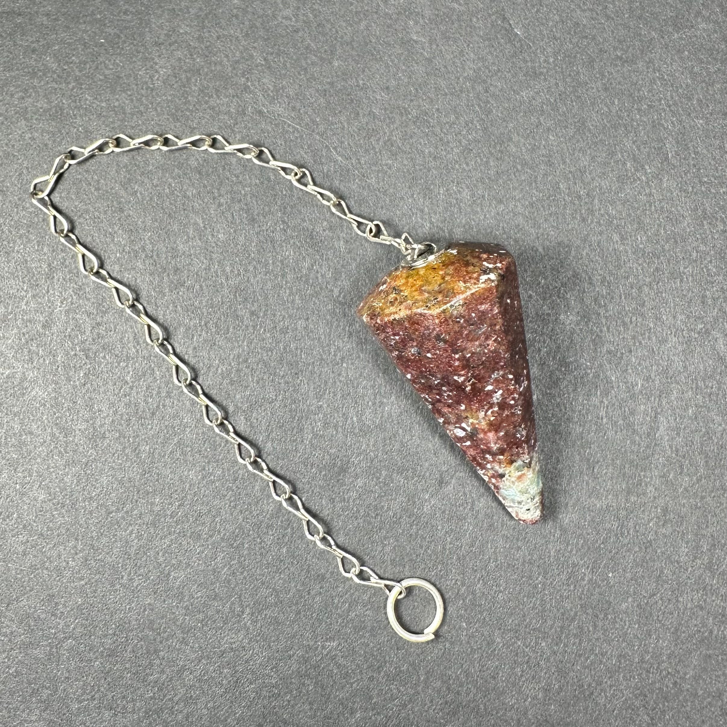 Stone Pendulum with Chain | Lapidary | Wiccan Center
