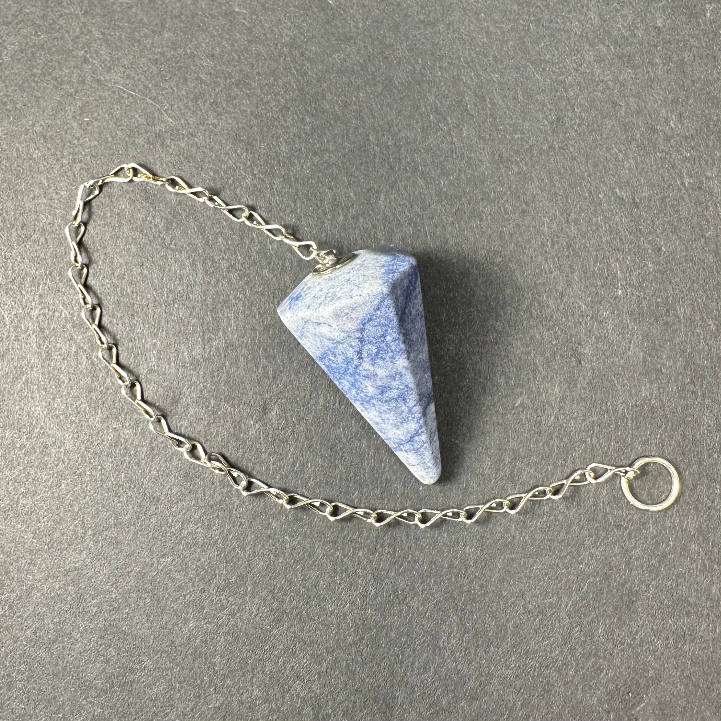 Stone Pendulum with Chain | Lapidary | Wiccan Center