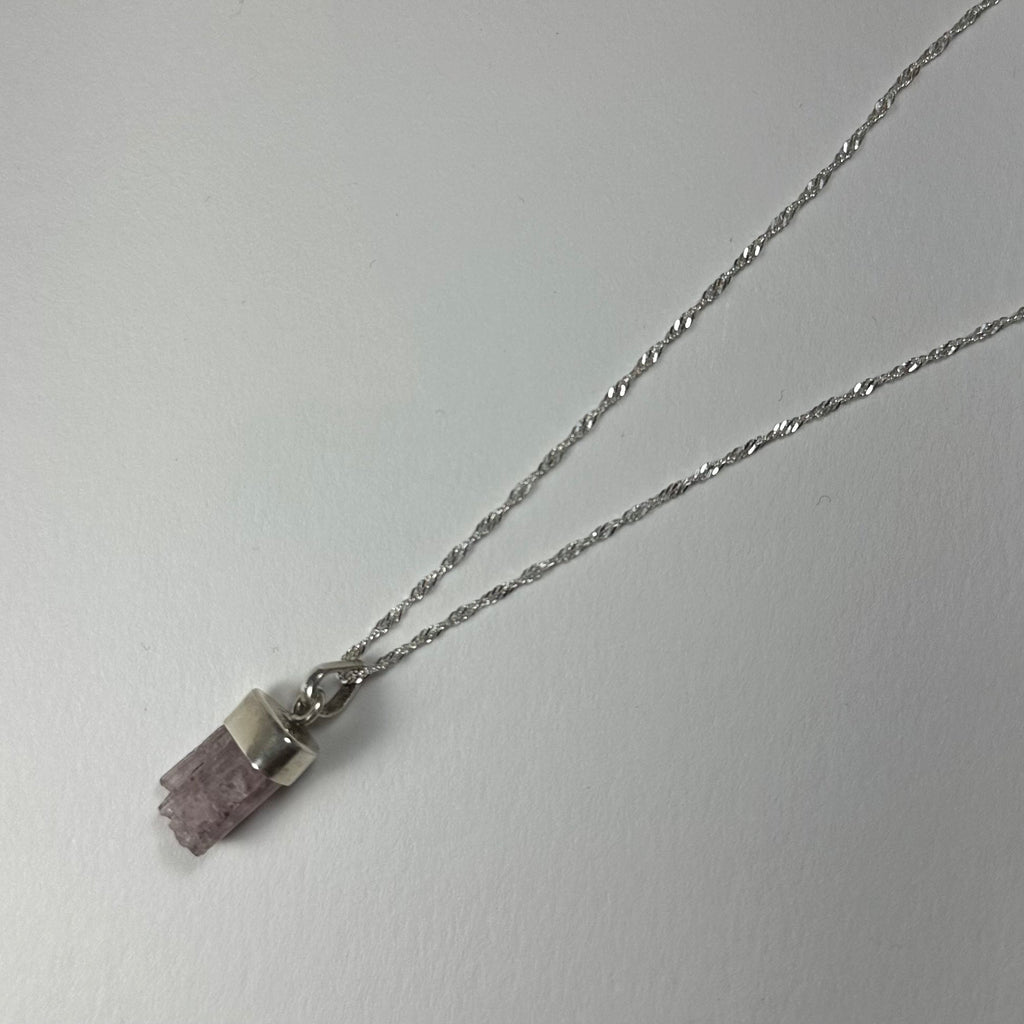 Natural Tourmaline Pencil Pendant | Jewelry | Wiccan Center