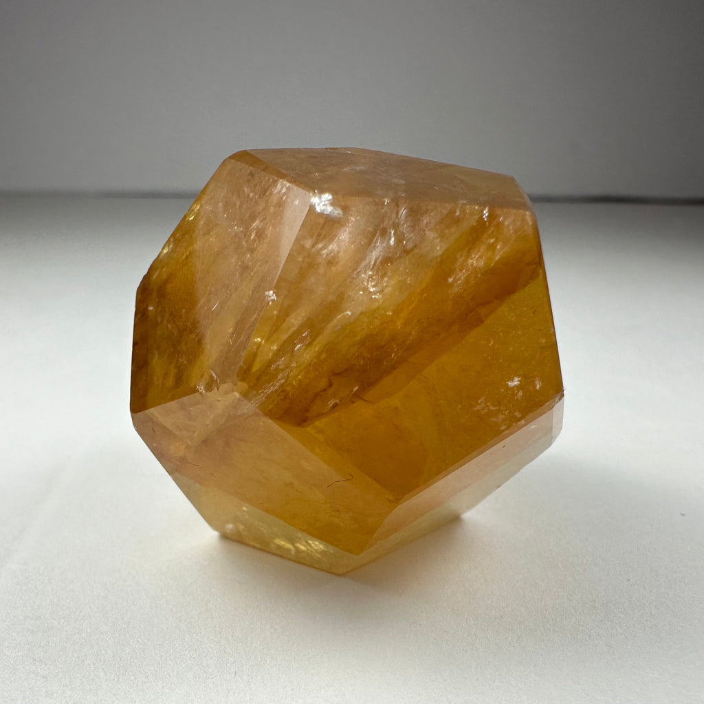 Yellow Hematoid Quartz Dodecahedron Carving from Brazil | Lapidary | Wiccan Center