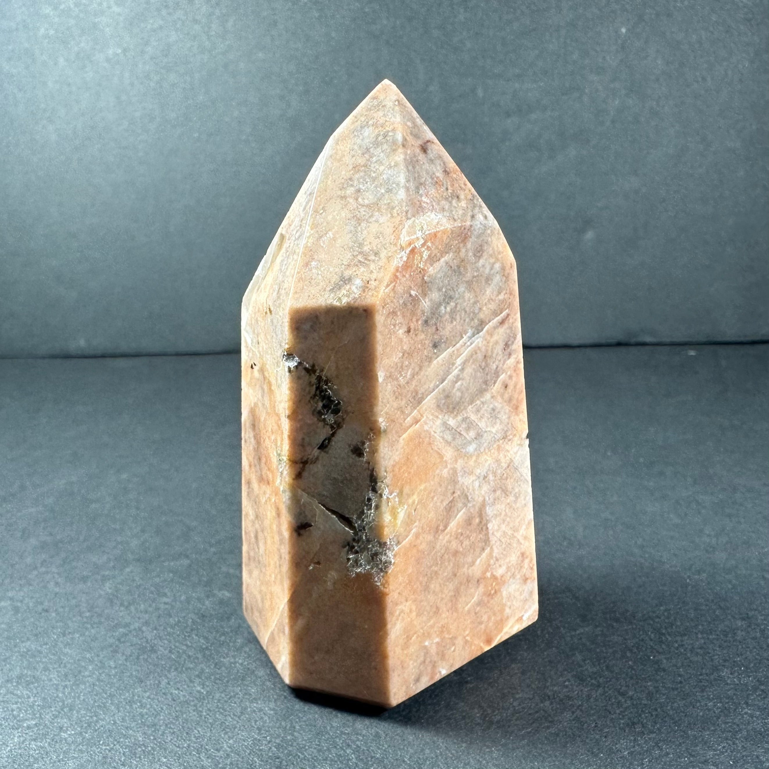 Peach Moonstone Tower from Brazil | Lapidary | Wiccan Center