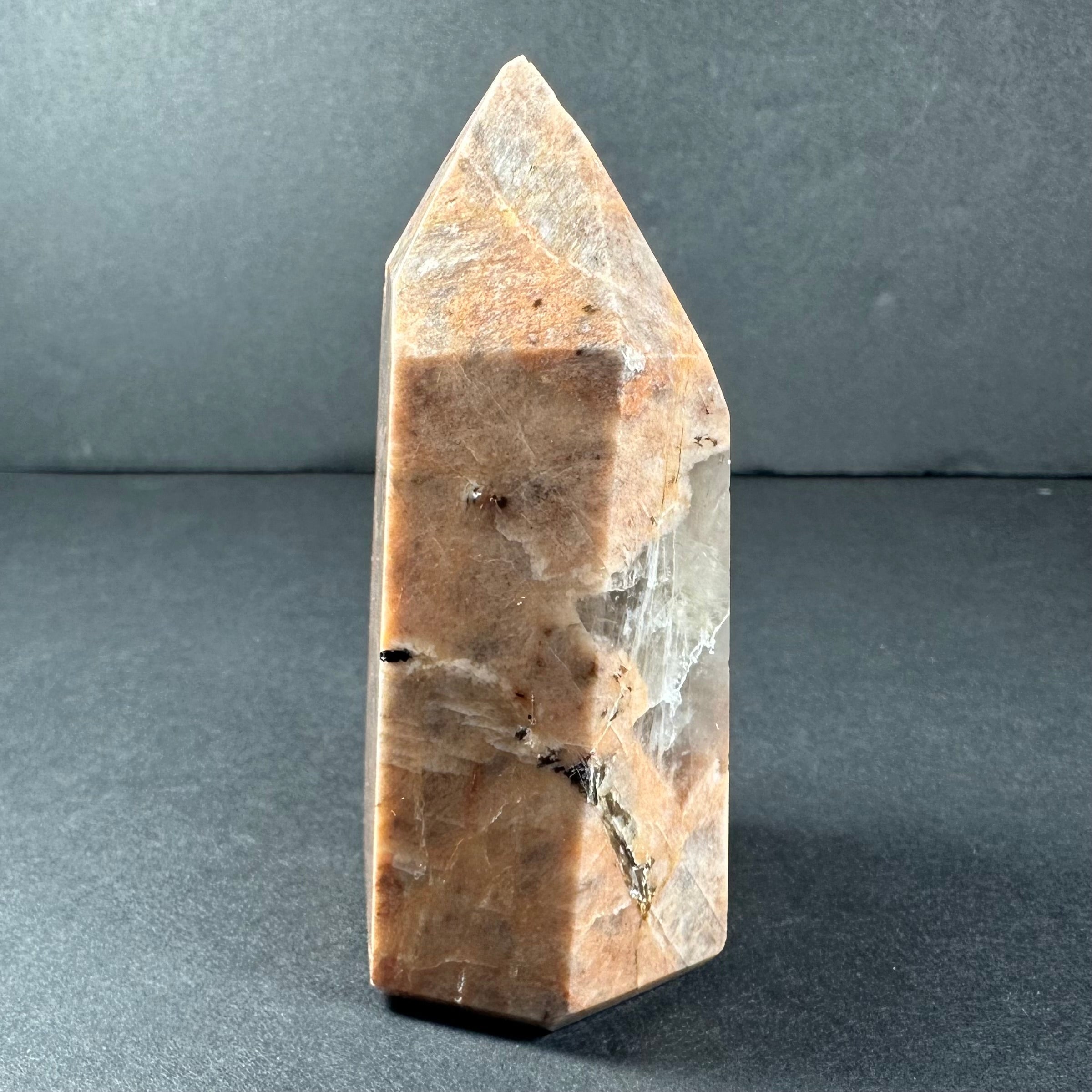 Peach Moonstone Tower from Brazil | Lapidary | Wiccan Center