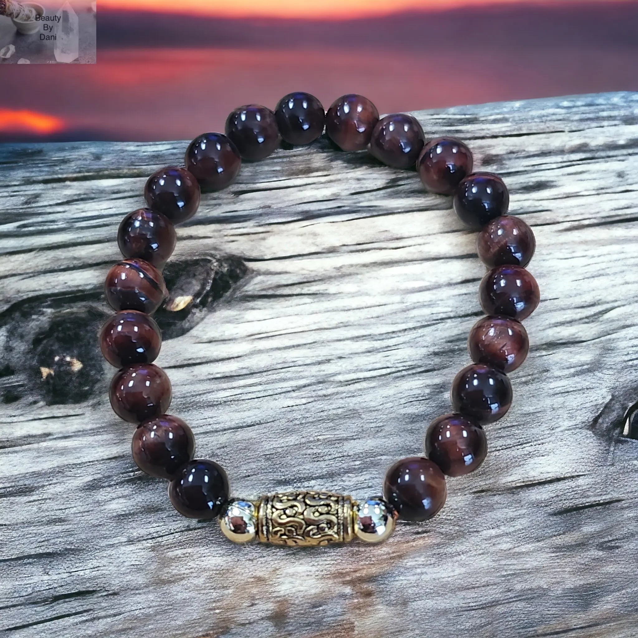 Red Tiger's Eye Courage Bracelet