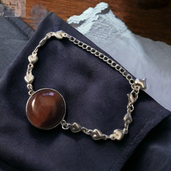 Red Tiger's Eye Strength & Defense Bracelet | Bracelet | Wiccan Center