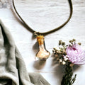 Rose Quartz in a bottle Healing Necklace