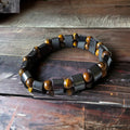 Hematite and Tiger's Eye Stretch Bracelet