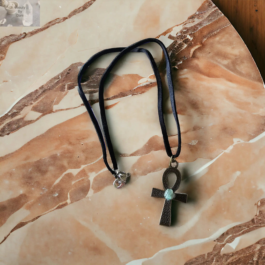 Aventurine Ankh Necklace