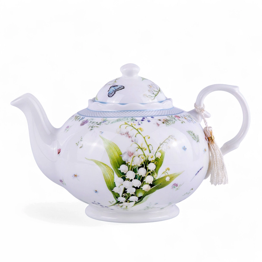 Lily of the Valley Fine China Teapot | Gifts | Wiccan Center