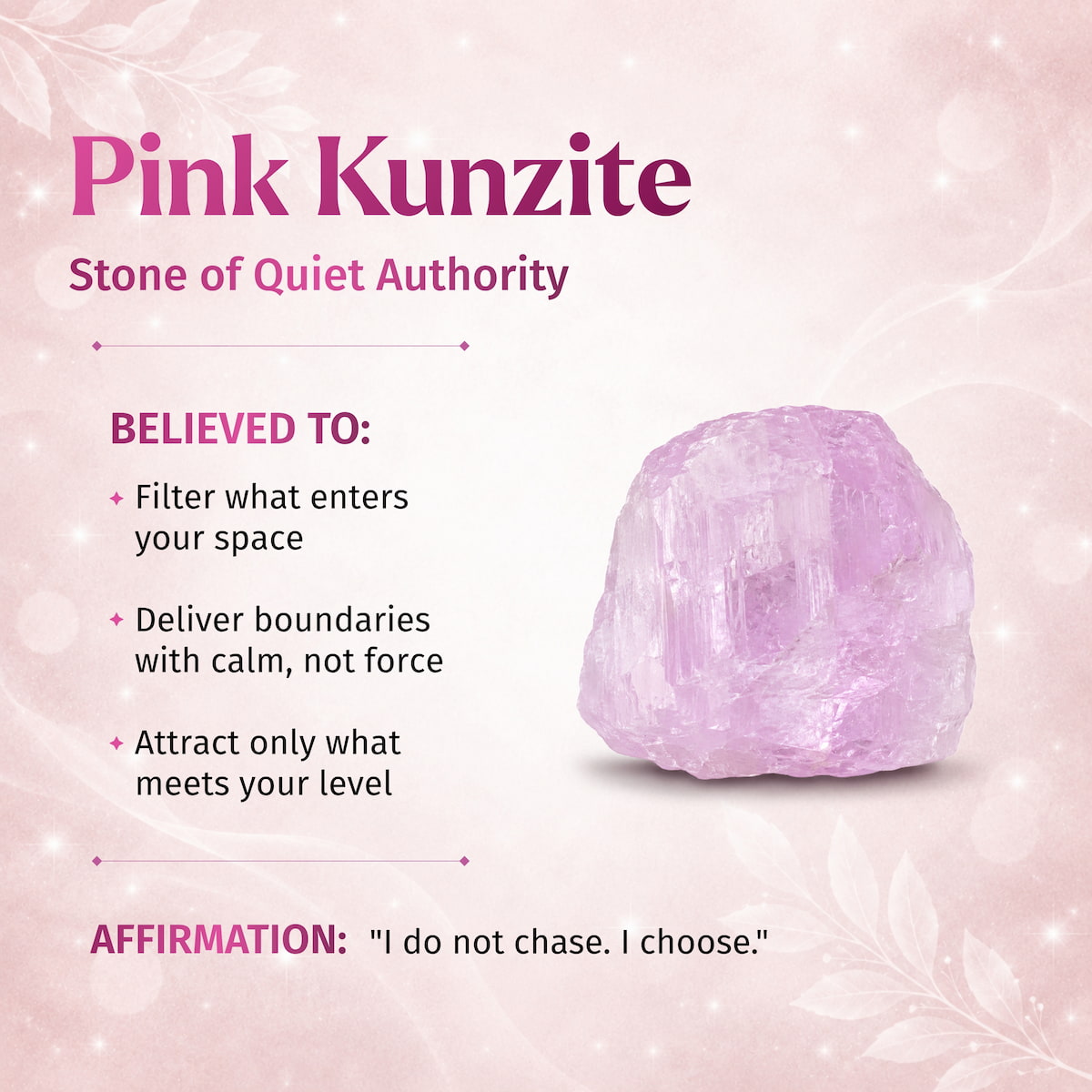 Rarer Than Diamonds - The Pink Kunzite Pendant | Necklace | Wiccan Center