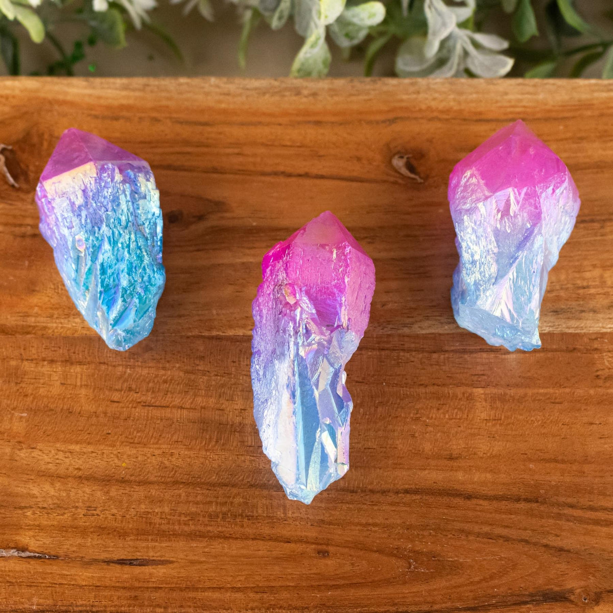Blue & Pink Aura Quartz Point 1lb | | Wiccan Center