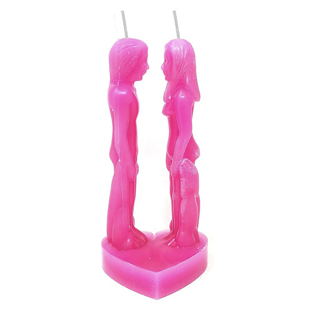 Pink Face to Face Lovers Candle | Candle | Wiccan Center