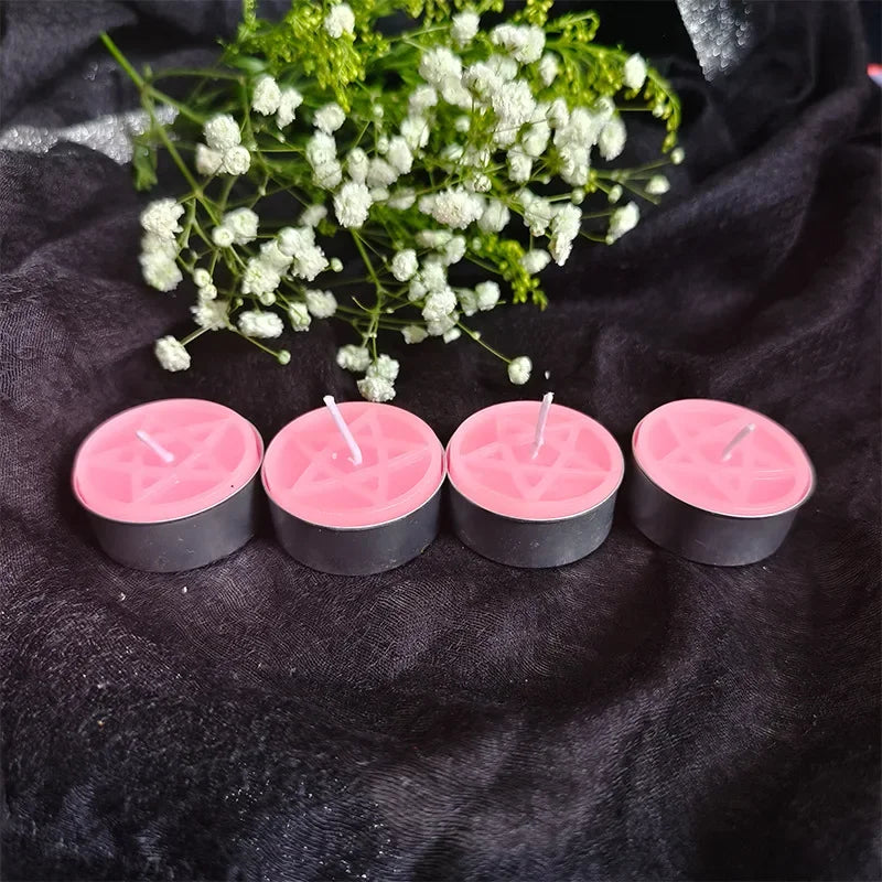 Pentacle Beeswax Tea Light Candles | candles | Wiccan Center