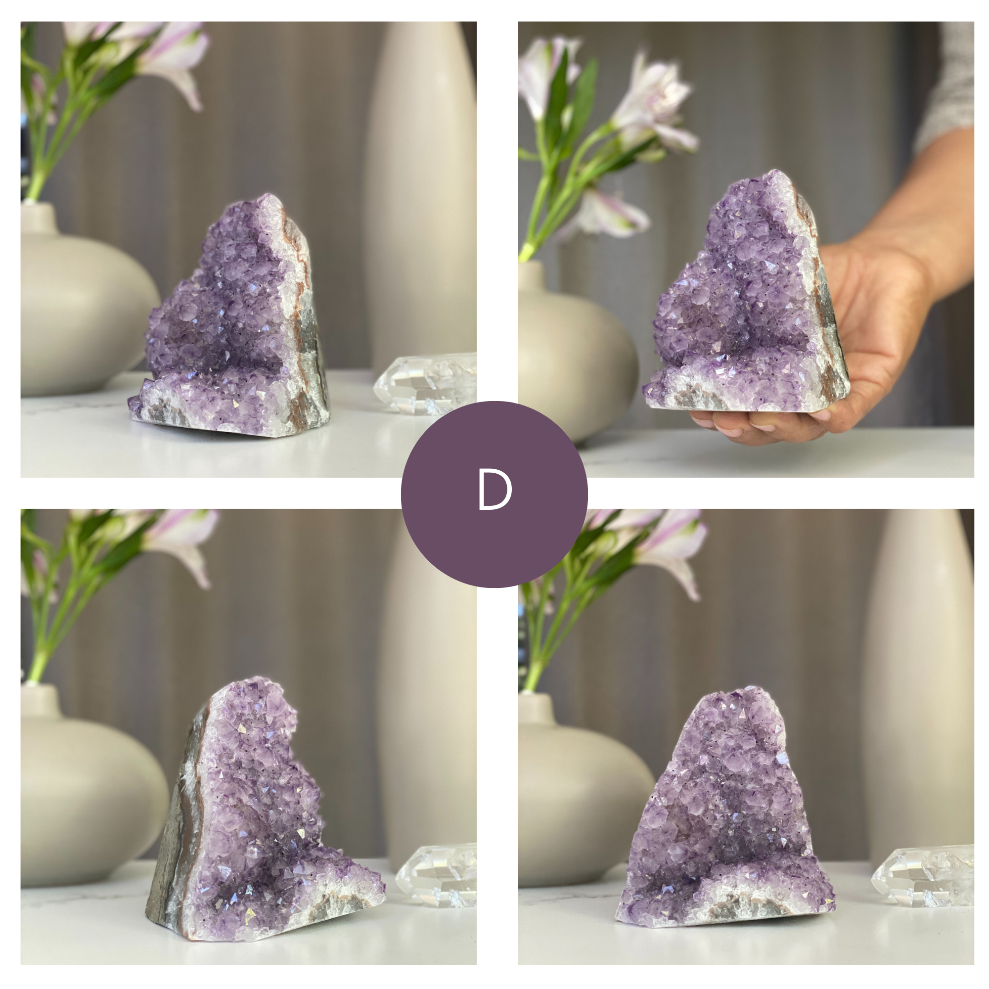 Pink amethyst cluster, pink amethyst crystal, amethyst on SALE, amethyst cut base, pink crystals | Amethyst Geodes | Wiccan Center