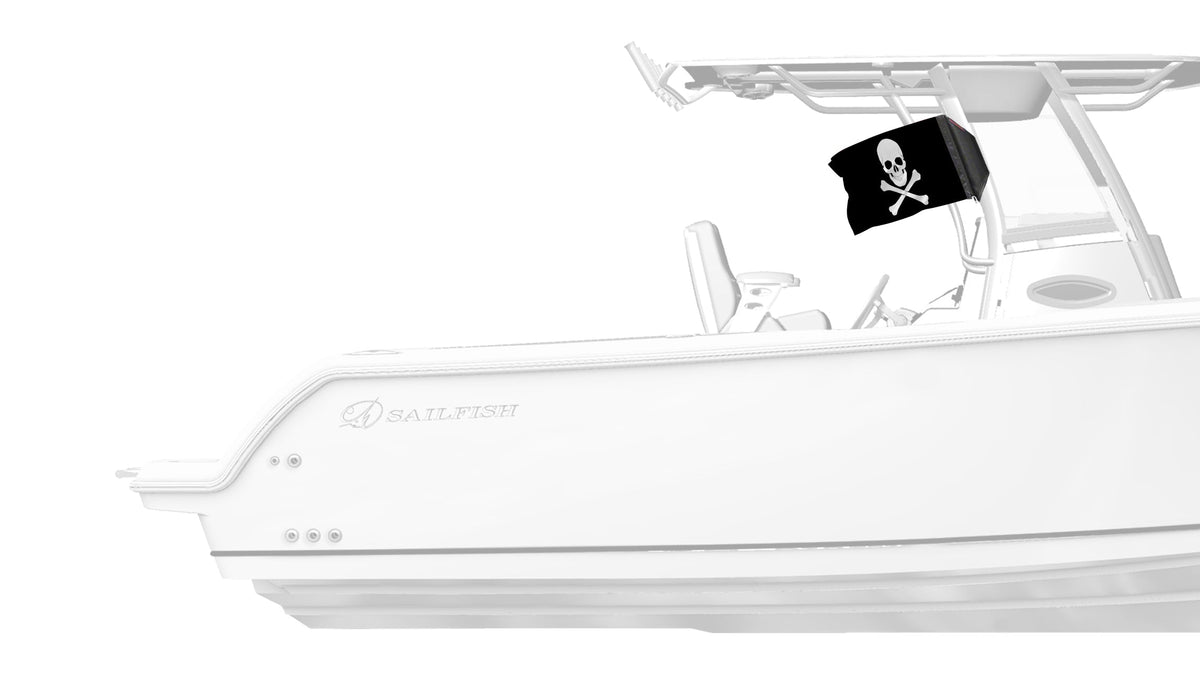 Jolly Roger 12"x18" Forever Wave Flag