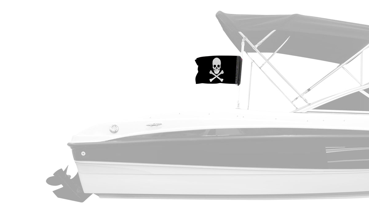 Jolly Roger 12"x18" Forever Wave Flag