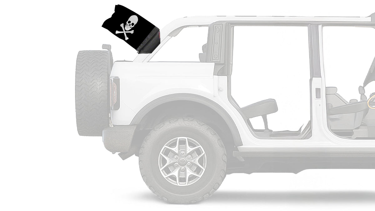Jolly Roger 12"x18" Forever Wave Flag