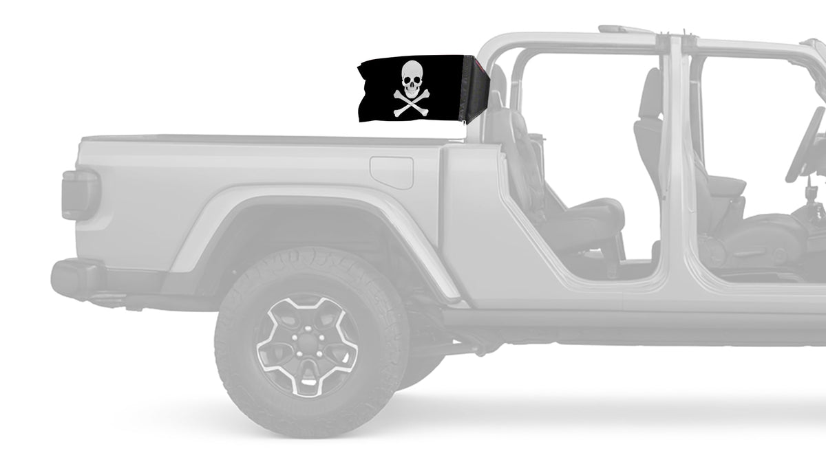 Jolly Roger 12"x18" Forever Wave Flag