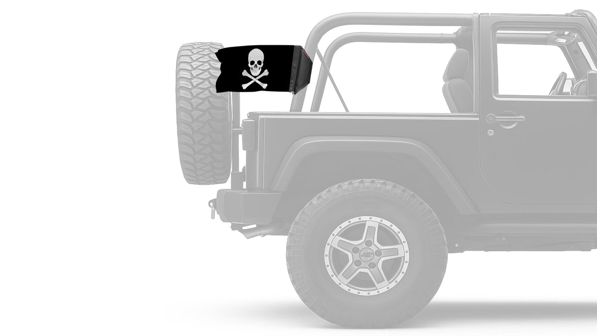 Jolly Roger 12"x18" Forever Wave Flag