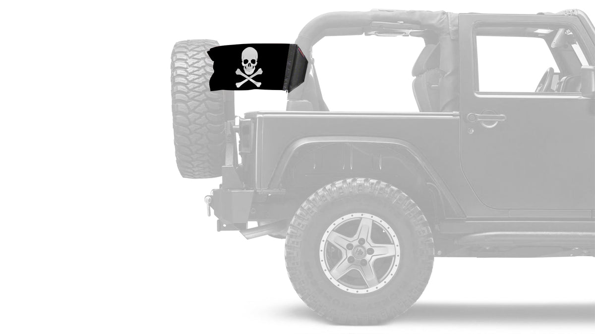 Jolly Roger 12"x18" Forever Wave Flag