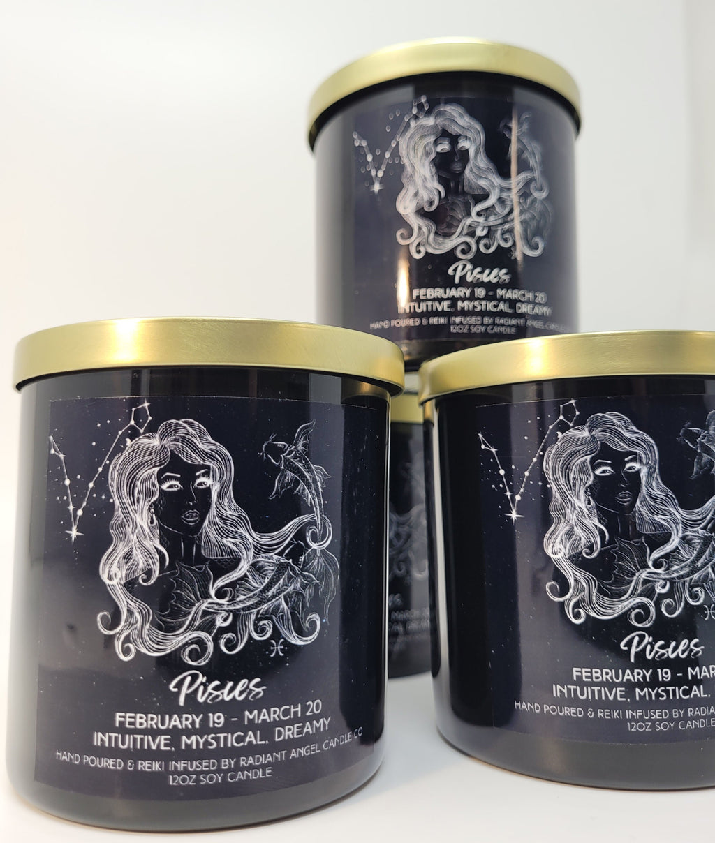The Zodiac Goddess Line- Scented Crystal Candles | Candle | Wiccan Center