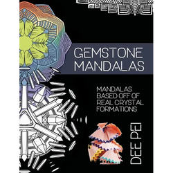 Gemstone Mandalas Coloring Book: A meditative coloring book experience for all ages. - Paperback | Books | Wiccan Center