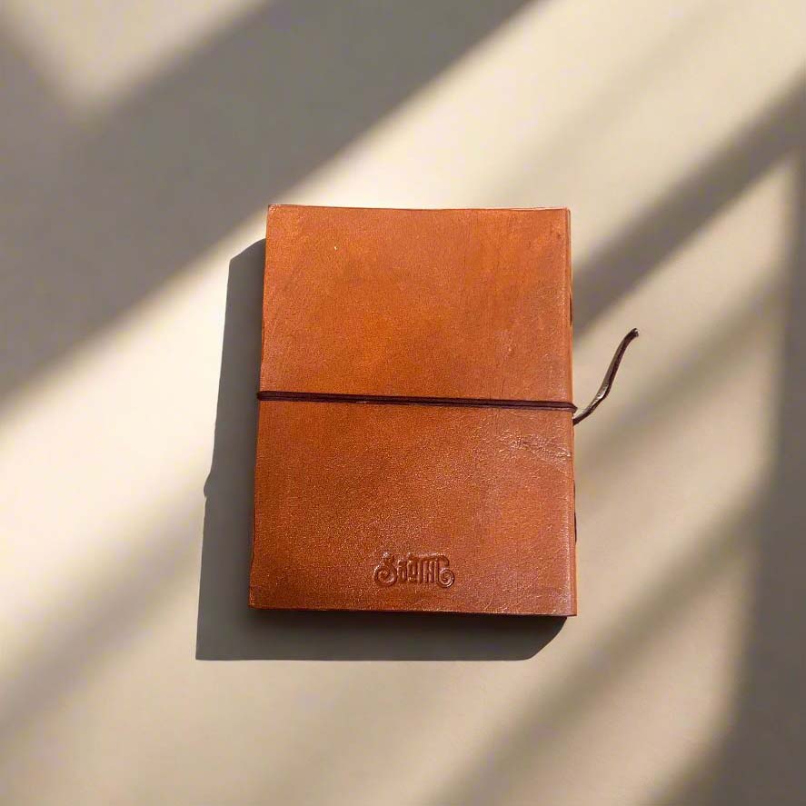 Plain Cover Leather Journal with Lined Pages | Journal | Wiccan Center