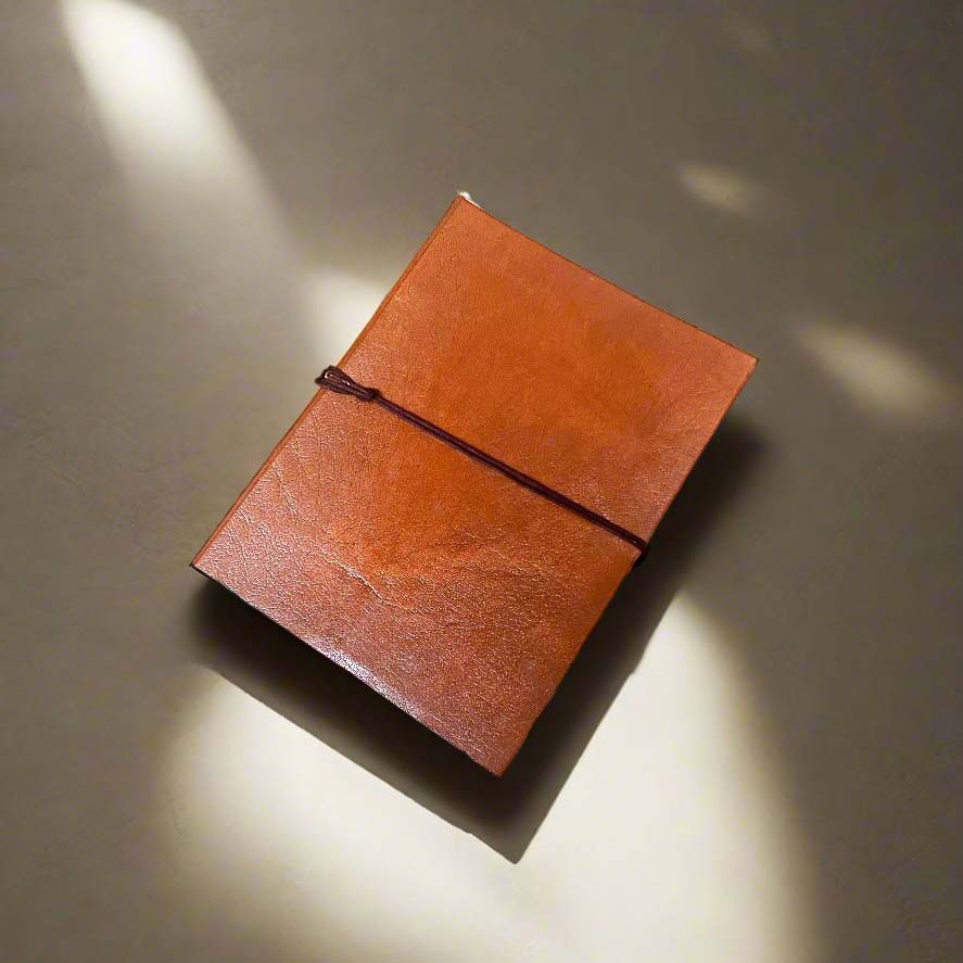 Plain Cover Leather Journal with Lined Pages | Journal | Wiccan Center