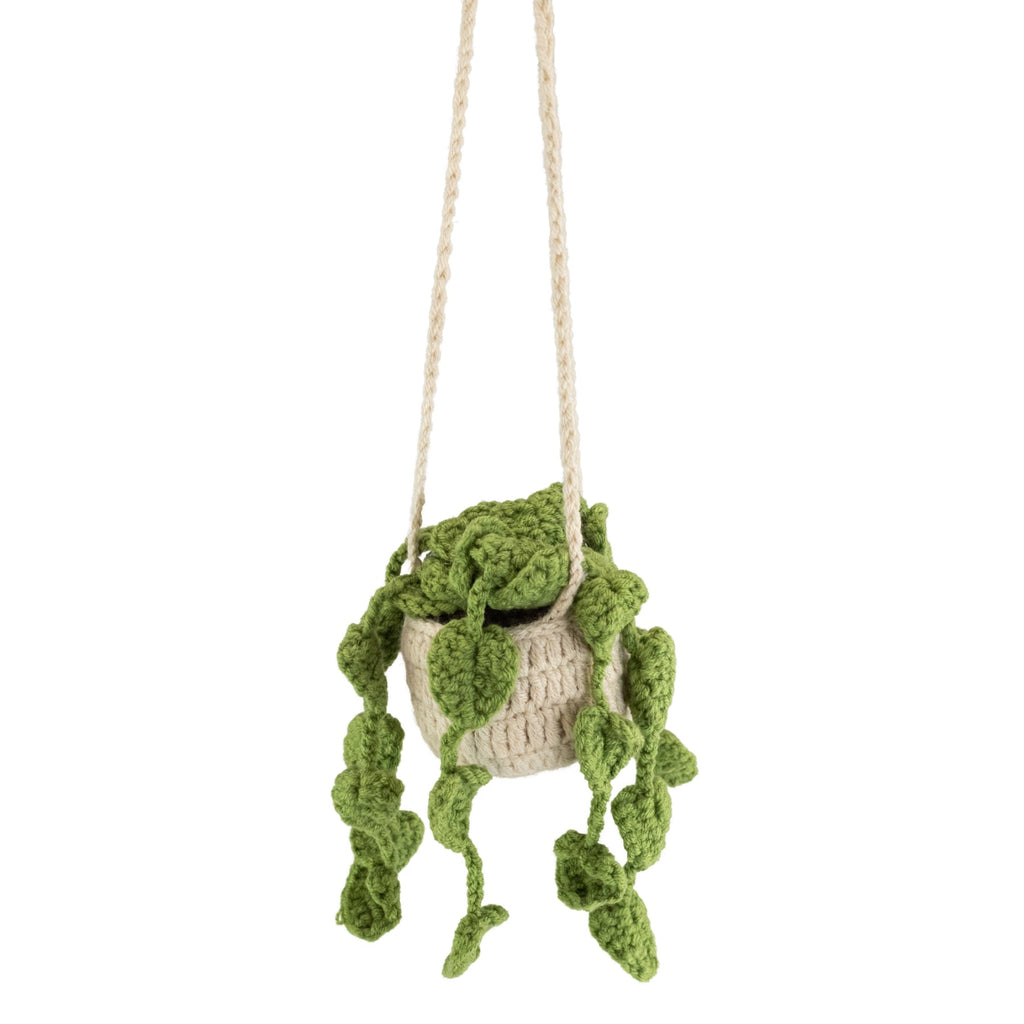 Plant Crochet Hanging Basket Car Accessory | | Wiccan Center