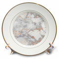3dRose Uta Naumann Faux Glitter Pattern - Image of Luxury Trendy Rose Gold Glitter Marble Agate Mineral Quartz - Plates