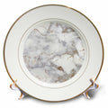 3dRose Uta Naumann Faux Glitter Pattern - Image of Luxury Shiny Trendy Rose Gold Glitter Marble Agate Quartz - Plates