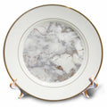 3dRose Uta Naumann Faux Glitter Pattern - Image of Luxury Trendy Rose Gold Blush Glitter Marble Agate Quartz - Plates