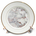 3dRose Uta Naumann Faux Glitter Pattern - Image of Shiny Luxury Trendy Rose Gold Glitter Marble Agate Quartz - Plates